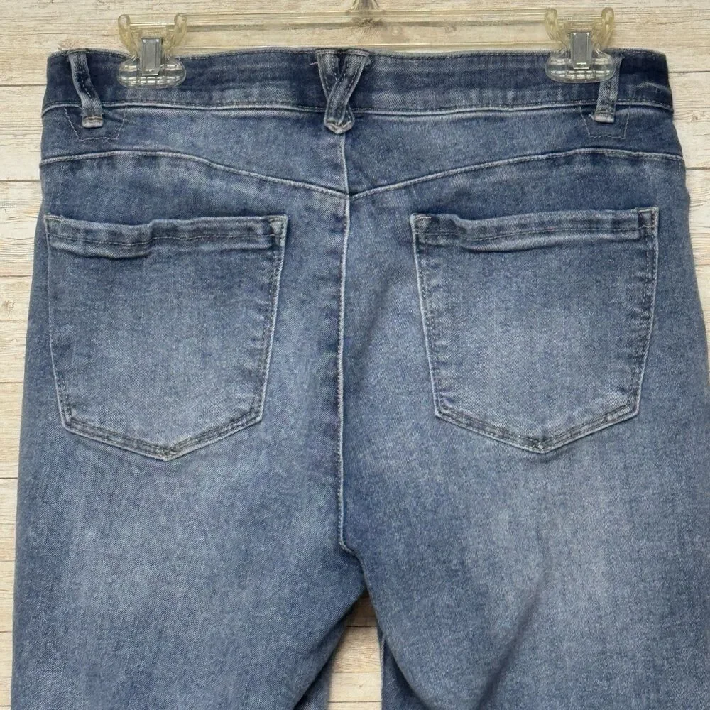 Democracy Ab Technology Jeans Womens 8 Stretch Blue Denim 29x27 Light Wash